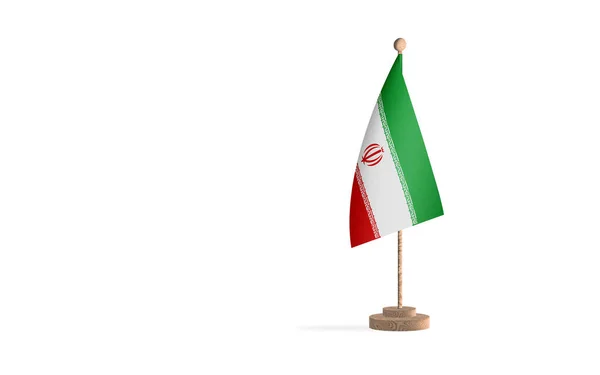 Iran Flagpole White Space Background Image — ストック写真