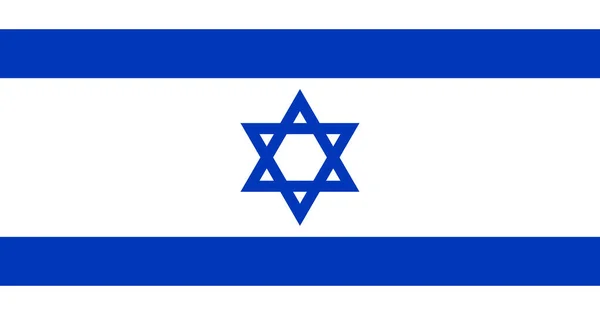 Israël Vlag Afbeelding Achtergrond — Stockvector