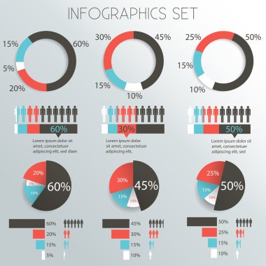 infographics tasarım öğeleri kümesi - vektör eps10