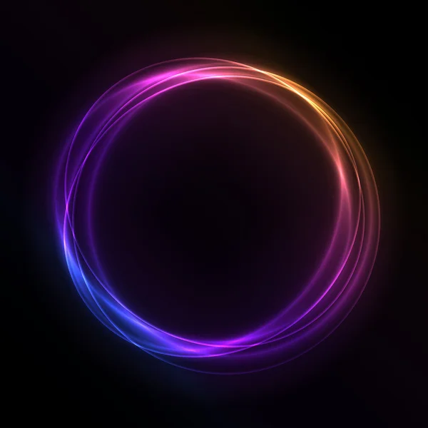Färgglada glödande ringar — Stock vektor