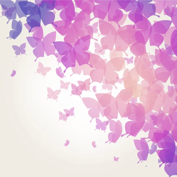 Background with butterflies — Stock Vector