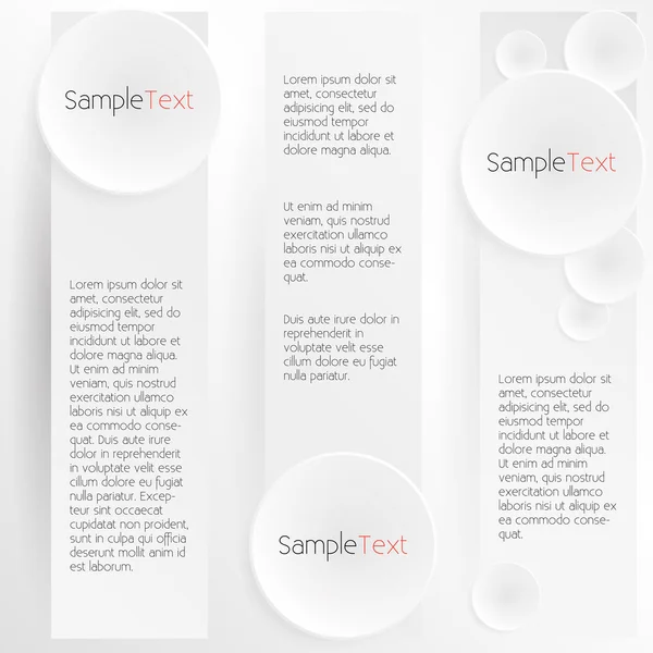 Witte banners — Stockvector