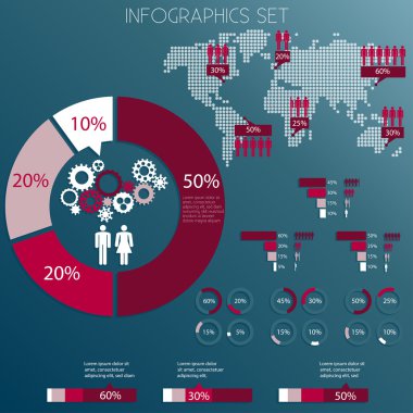 öğeleri kümesi infographics Tasarla