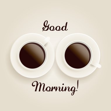 Kahve kupaları çifti