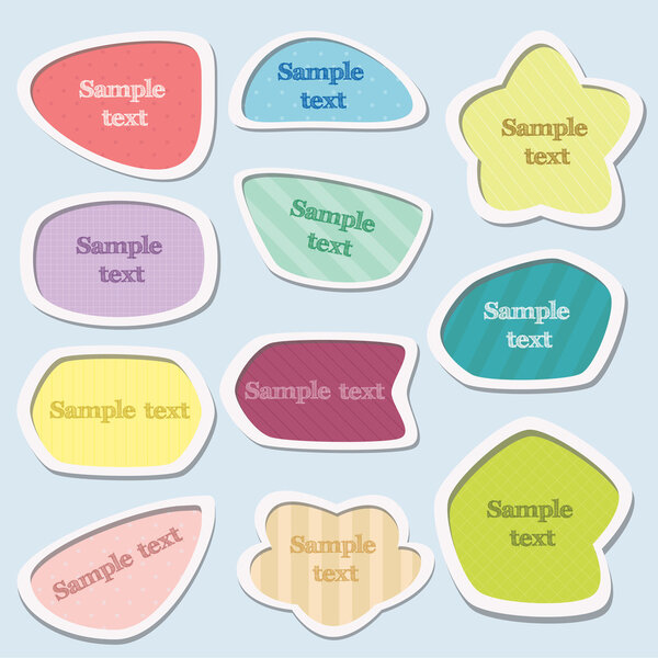 Красочные этикетки
