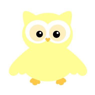 sevimli sarı baykuş