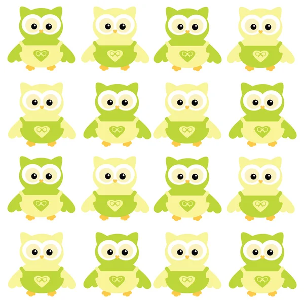 Cute owls — Stock Vector