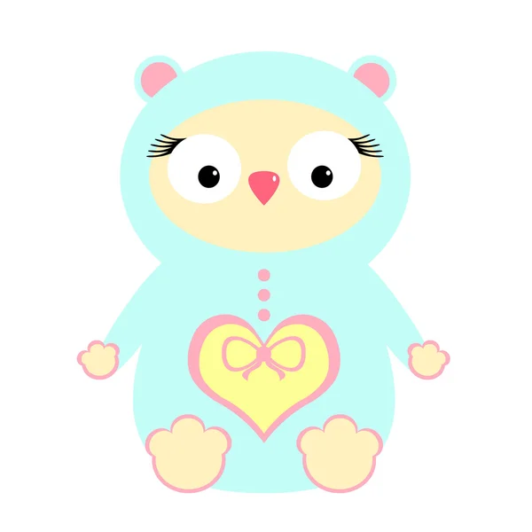 Cute Doll. — Stock Vector