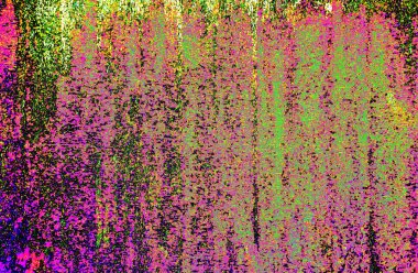 Soyut, paslı çelik yapının düz yüzeyi, pas tabakası, renk değişimi, parlak paslı arka plan.