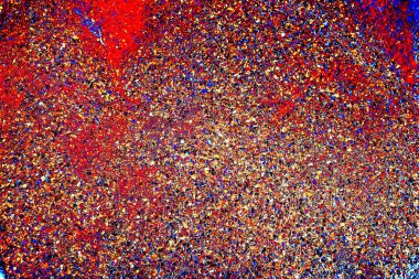 Soyutlama, inşaat kumu, renk değiştirme, parlak renkli arkaplan.