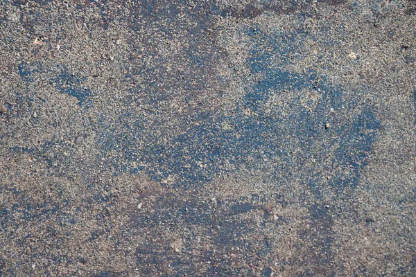 Shabby Betonnen Plaat Met Sporen Van Blauwe Verfstrepen Blauwachtige Achtergrond — Stockfoto