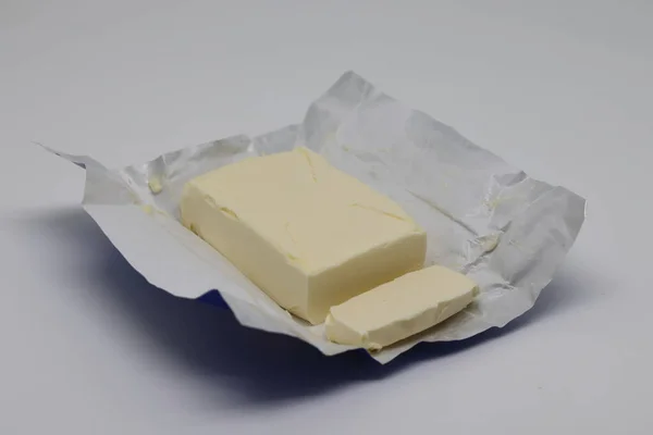Block Von Vakuum Soft Wrap Box Paket Isoliert Auf Weißem — Stockfoto