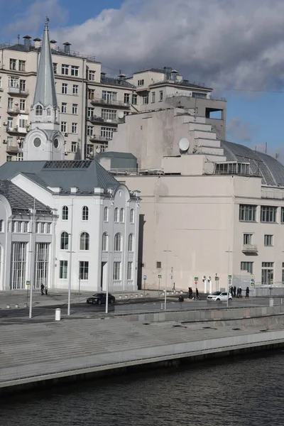 Μόσχα Ανάχωμα Bolotnaya Σταθμός Θέρμανσης Νούμερο Πολιτιστικό Κέντρο Φεβρουάριος 2022 — Φωτογραφία Αρχείου