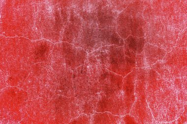 Boyalı alçının arka planı. Yüzey dokusunda çizikler, katmanlar ve çatlaklar var. Değiştirilmiş renk şeması