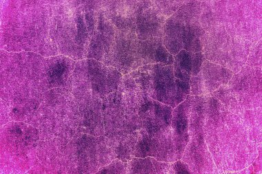 Boyalı alçının arka planı. Yüzey dokusunda çizikler, katmanlar ve çatlaklar var. Değiştirilmiş renk şeması