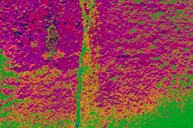 Dalgalı doku. Dalgalı dalgalı çelik yüzey. Soyut bir arkaplanda renk şeması değiştirildi