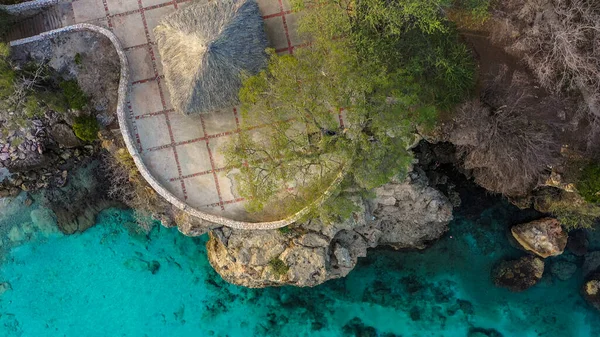 Vista Aérea Sobre Paisaje Curazao Caribe — Foto de Stock