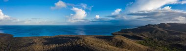 Curacao ve Karayipler 'in hava manzarası