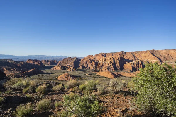 Landschaft Mit Blick Auf Die Berge Und Das Grasland Bereich — Stockfoto