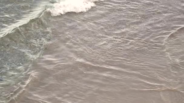 120Fpsの超スローモーション 波とビーチの風景 カリブ海 キュラソー島 — ストック動画