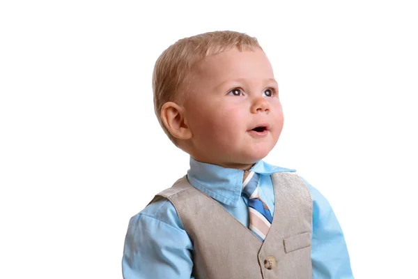 Pequeno menino surpreso — Fotografia de Stock