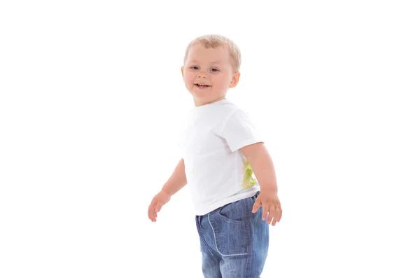 Kleine jongen glimlacht — Stockfoto