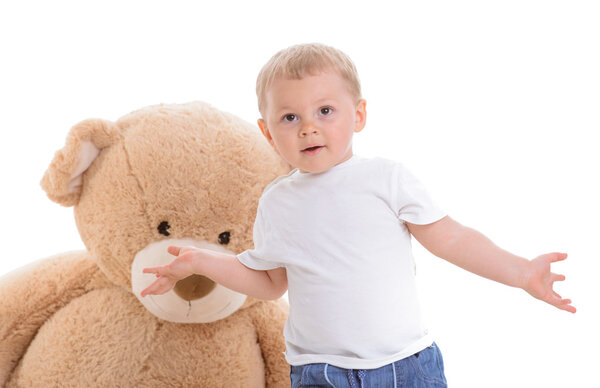 маленький мальчик с Тедди
