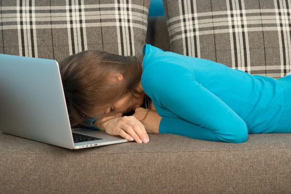 Studenten känns utbrändhet — Stockfoto