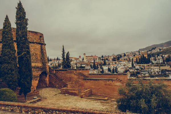 Zobacz miasto granada, alhambra — Zdjęcie stockowe