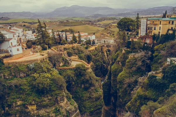 Kanion Ronda. prowincji malaga, Hiszpania — Zdjęcie stockowe