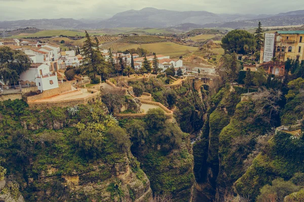 Ronda canyon. Province of Malaga, Spain — Stock Photo, Image
