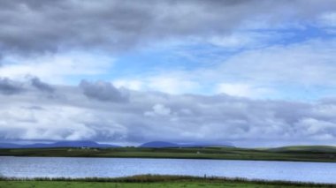 büyük gökyüzü açık peyzaj orkney Adaları, İskoçya