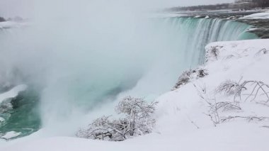 horseshoe falls kış, niagara falls brink