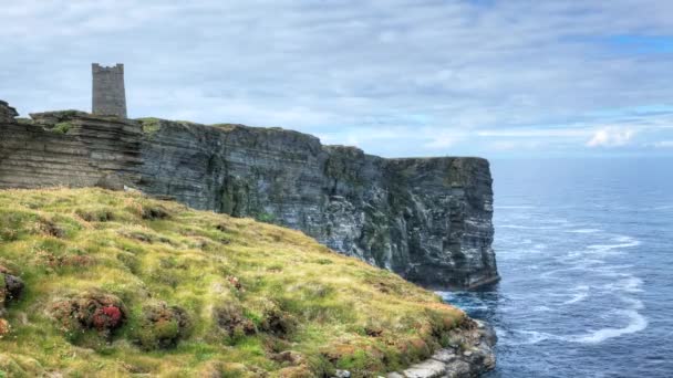 Una vista del timelapse de Marwick Head, Orcadas, Escocia — Vídeos de Stock