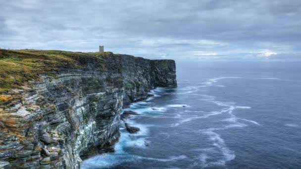 En timelapse av marwick huvud, Orkneyöarna, Skottland — Stockvideo
