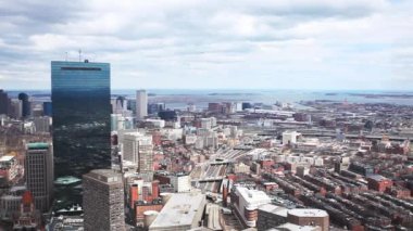 Hava panoramik şehir boston, massachusetts