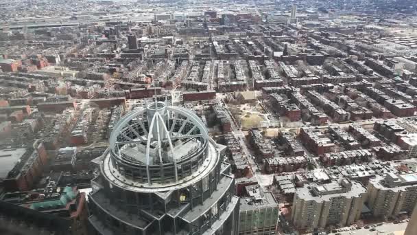 Une large antenne de la ville de Boston, Massachusetts — Video