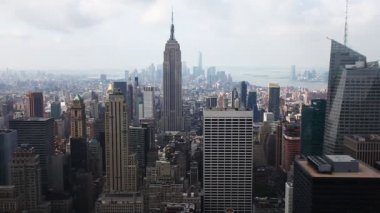 manhattan Skyline puslu bir görünüm