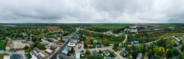 Aerial Panorama Arthur Ontario Canada Autumn — Stock Photo, Image