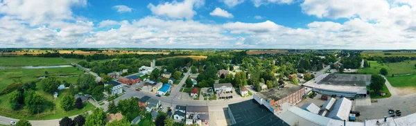 Авіаційна Панорама Платтсвілла Провінція Онтаріо Канада Чудовий День — стокове фото