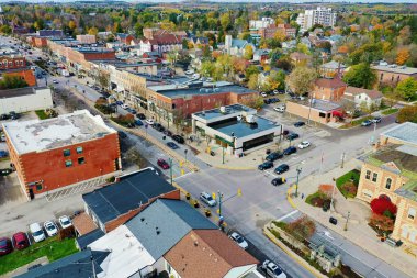 Orangeville, Ontario, Kanada 'da güzel bir günde
