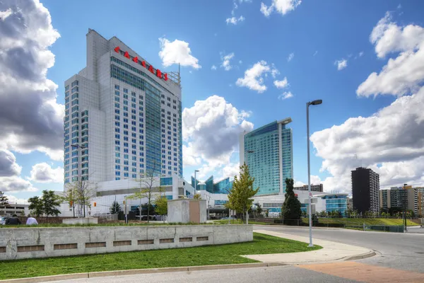 Windsor Ontário Canadá Outubro 2020 Vista Caesar Hotel Casino Windsor — Fotografia de Stock