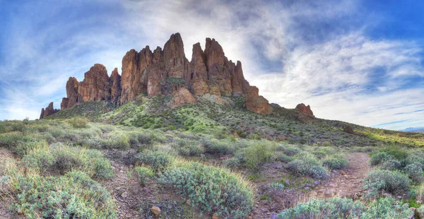 Una Escena Panorámica Las Montañas Superstición Arizona Estados Unidos —  Fotos de Stock