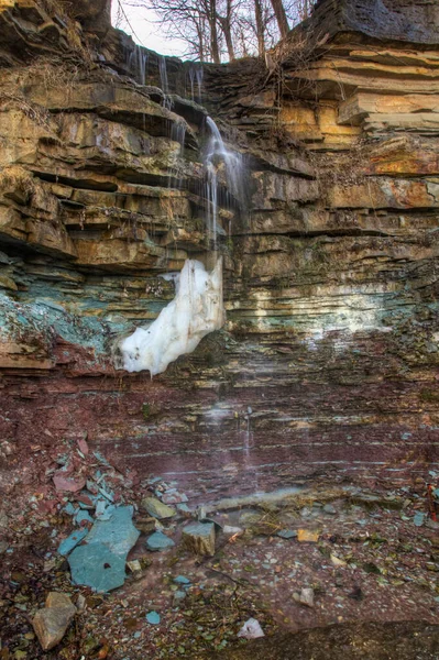 Veduta Verticale Delle Dewitt Falls Ontario Canada — Foto Stock