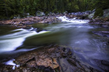 Ontario, Kanada 'da Yukarı Chippewa Şelalesi Manzarası