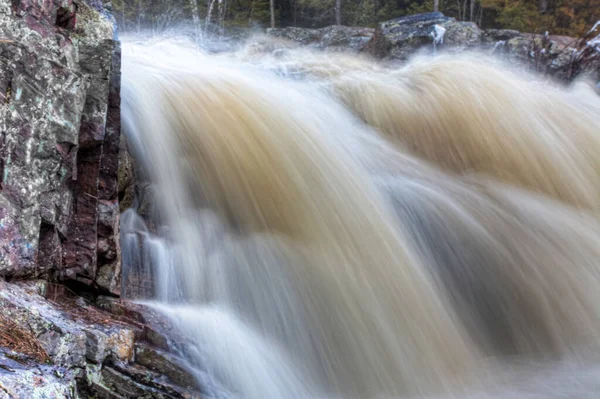 Scena Wodospadu Duchesnay Zachód Ontario Kanada — Zdjęcie stockowe