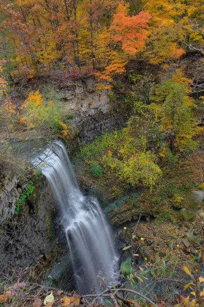 Vertical Felker Falls Ontario Canada Autumn — Stock Photo, Image