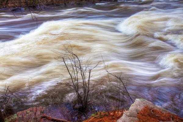 Una Vista Chute Torcido Ontario Canadá — Foto de Stock