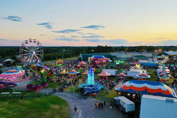 Aerial Fair Dusk — Stock Photo, Image