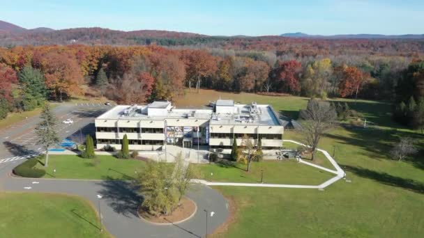 Westfield Massachusetts United States November 2021 Aerial View Westfield University — 비디오